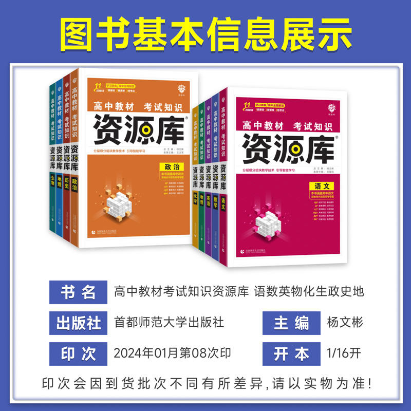 新高考2025版高中资源库数学物理化学生物语文英语政治历史地理高中教材基础知识题型讲解高一二三教材解读高考复习知识清单工具书