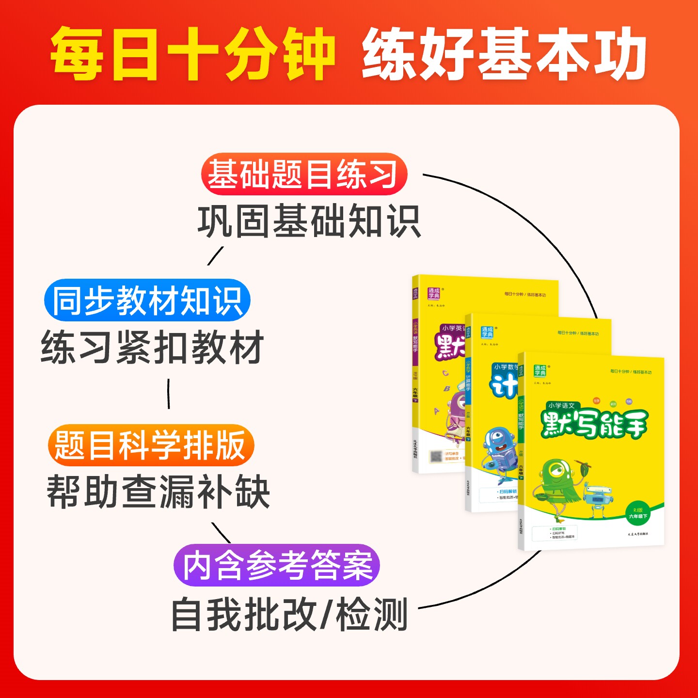 2025春通城学典小学语文英语默写能手数学计算能手一二三四五六年级上下册人教北师苏教外研教材同步口算练习册听力能手专项训练