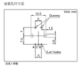 Крутящийся кодировщик, переключатель, длина 18мм
