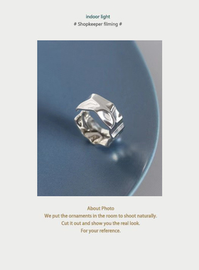 午夜设计开口ins可调戒指兰花