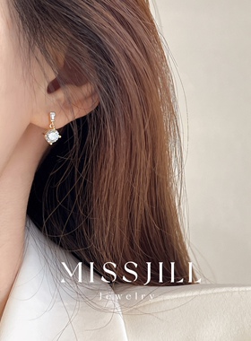 MISSJILL·熠熠星光｜S925通体纯银镀14K金小众气质设计耳钉耳饰