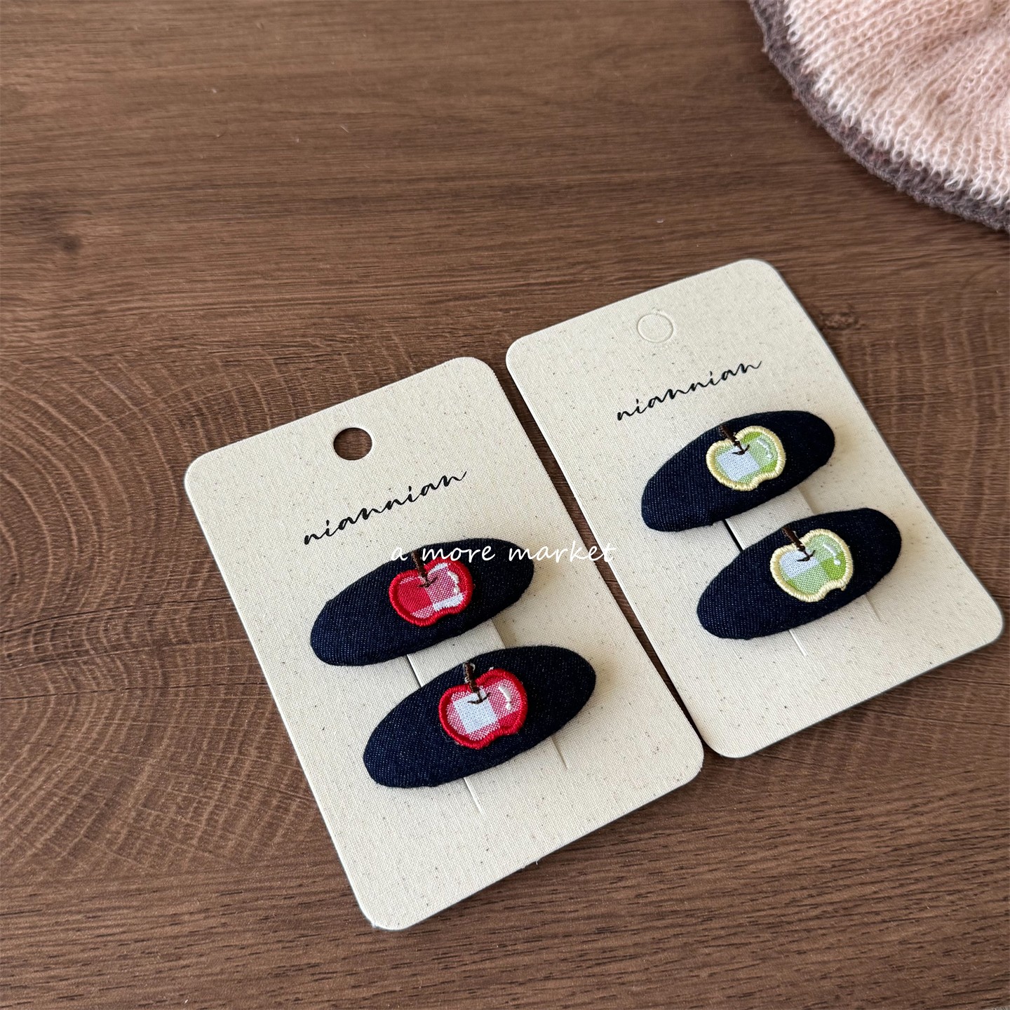 满3卡包邮念念niannian秋冬儿童发夹韩系复古蝴蝶结女宝宝刘海夹 - 图3