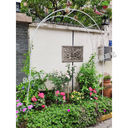 特价包邮简易铁艺拱门花架爬藤架攀爬架葡萄拱形蔷薇月季庭院园艺