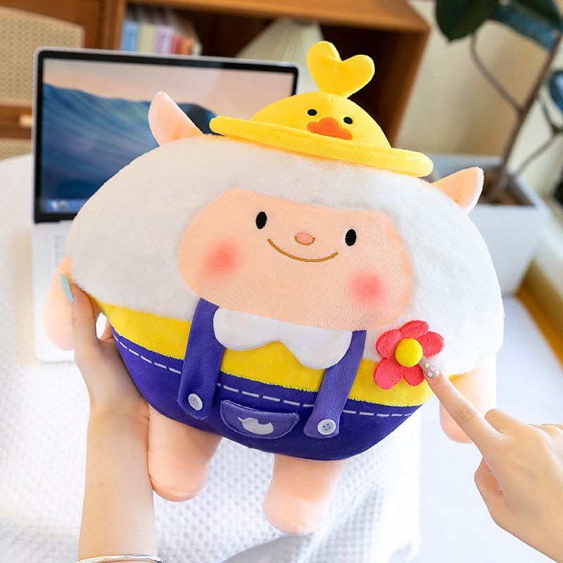 鸭鸭DONGDONG羊玩偶公仔小羊毛绒玩具娃娃蛋仔派对生日礼物送儿童