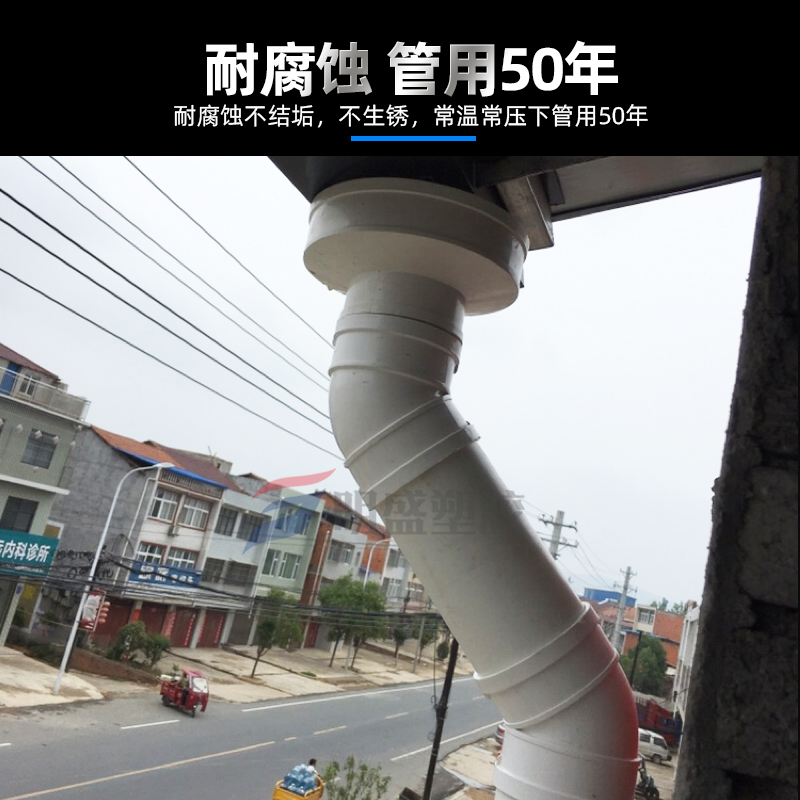 PVC大小头变径接头水管异径直接直通配件110异径弯头50排水管160-图2