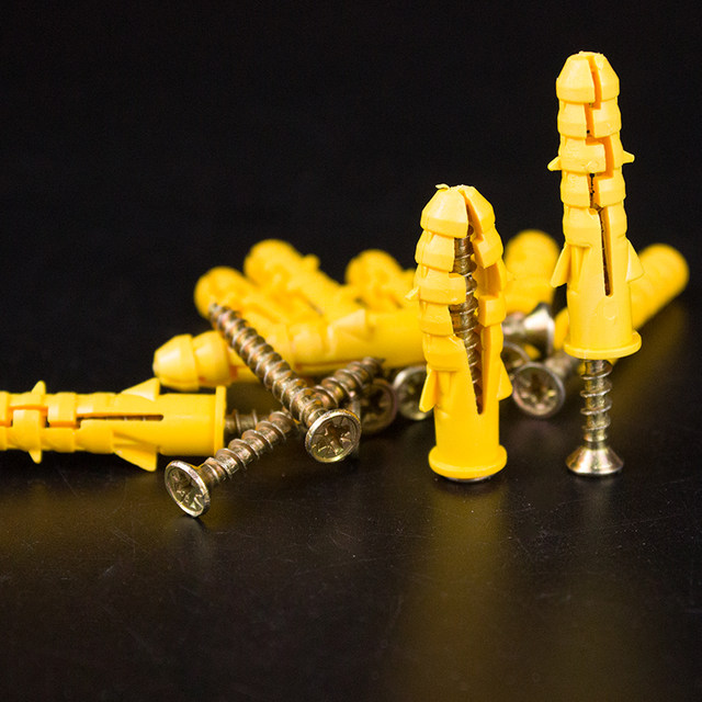 Plastic expansion tube screw plug with self-tapping