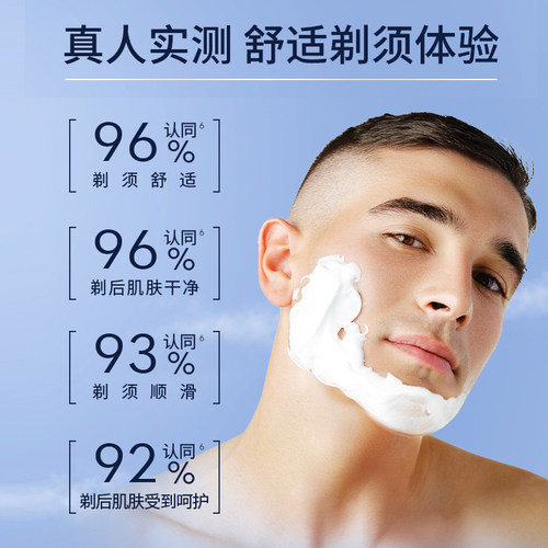 妮维雅男士刮胡泡200ML剃须泡沫清爽洁净顺滑柔化胡须护肤品 - 图3