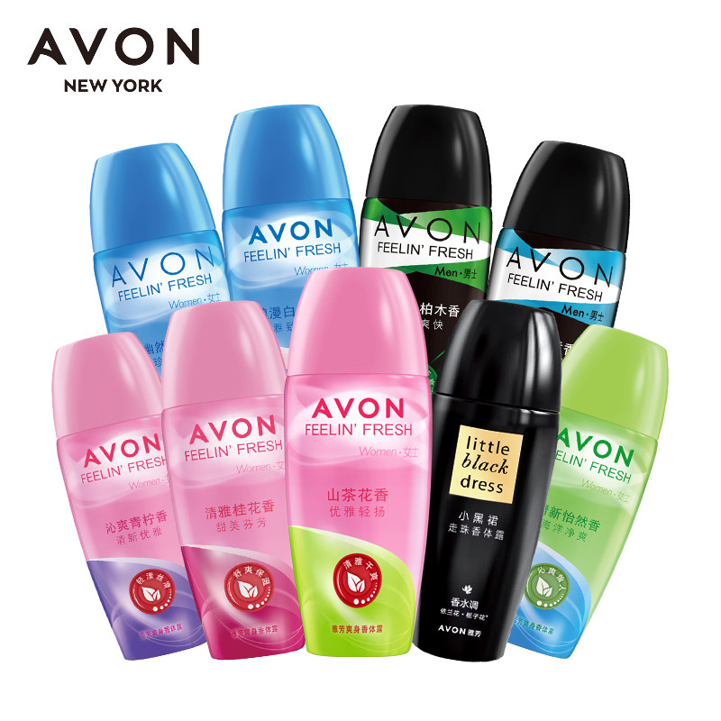 雅芳爽身40ml男女腋下小黑裙香体露 格律诗化妆品香水