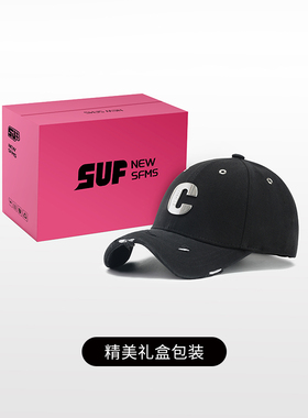 美式设计棒球帽金属C款拽酷有范