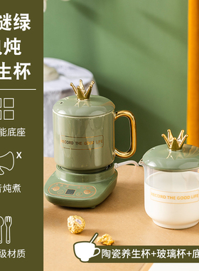 全玻璃电炖杯炖锅陶瓷养生壶煮面杯煮粥杯炖煲汤锅炖壶砂锅电热锅