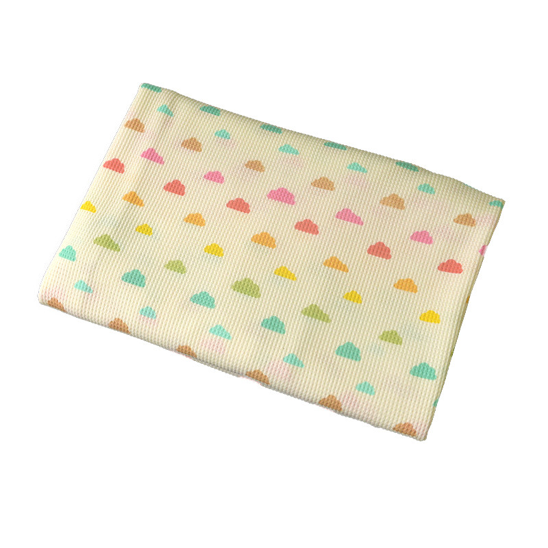 淡米黄彩虹蛋糕纯棉布小华夫格  上衣连衣裙童服装床品幼儿园面料,淘宝优惠券,粉丝福利购,淘宝优惠卷