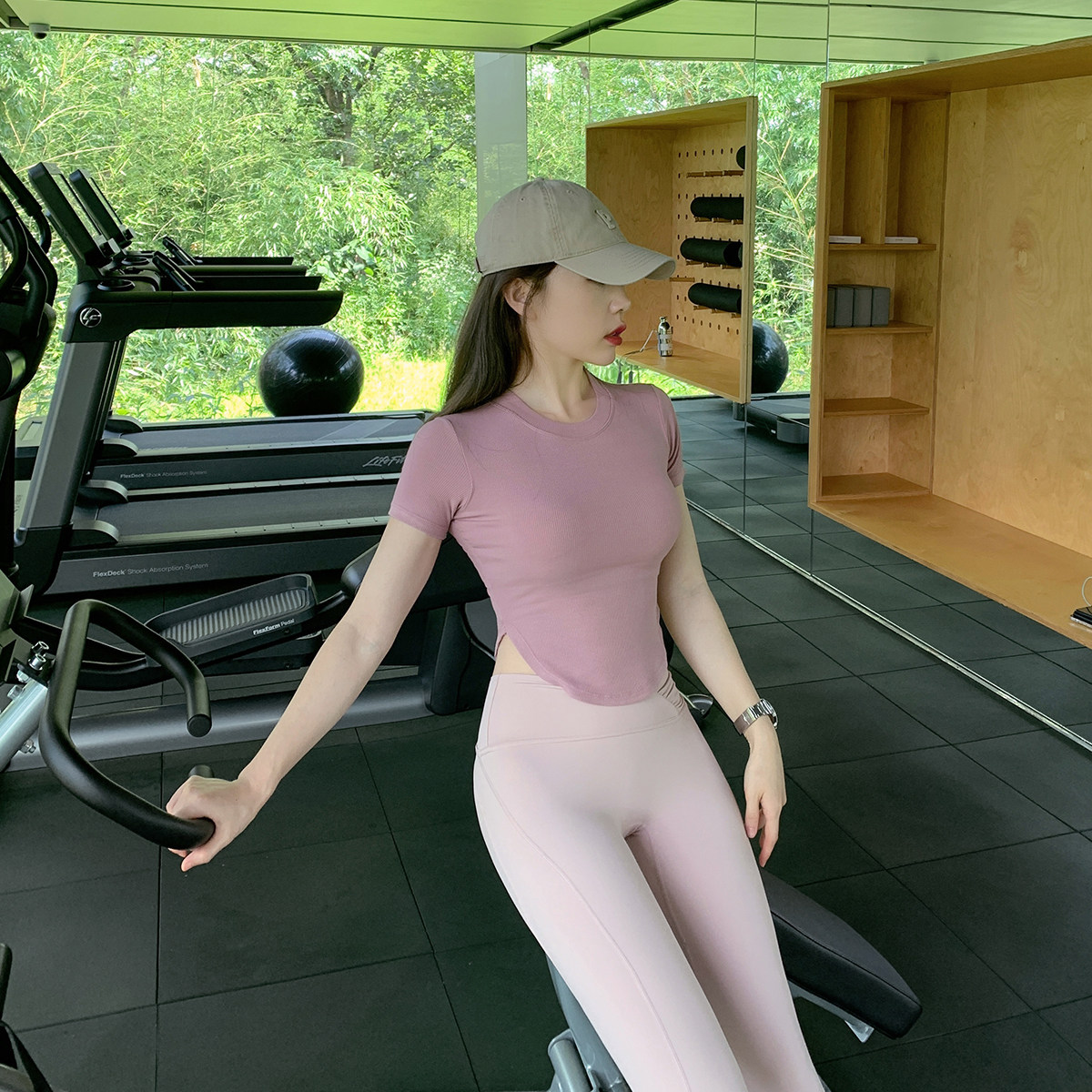 Byu run 运动短袖女弹力紧身透气短款专业跑步速干瑜伽T恤健身服,淘宝优惠券,粉丝福利购,淘宝优惠卷