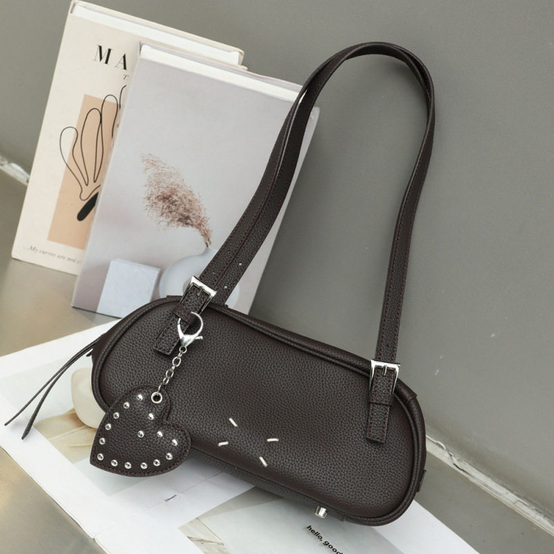 头层TOGO牛皮时尚女包包单肩包跨境真皮枕头包包潮流法棍腋下包,淘宝优惠券,粉丝福利购,淘宝优惠卷