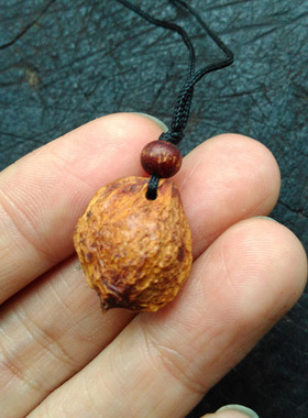 山灵核暴老山果核手工打磨制作的护身项坠吊坠趋吉避凶法器孤品