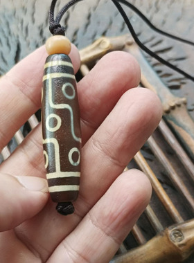 西藏回收品相很好精美九眼天珠项链项坠吊坠