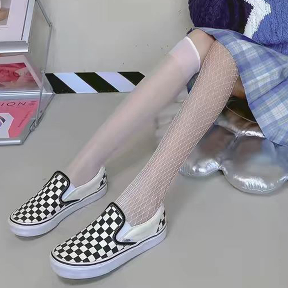 VANS范斯 Slip On Platform厚底棋盘格休闲板帮女鞋VN00018EBWW-图1