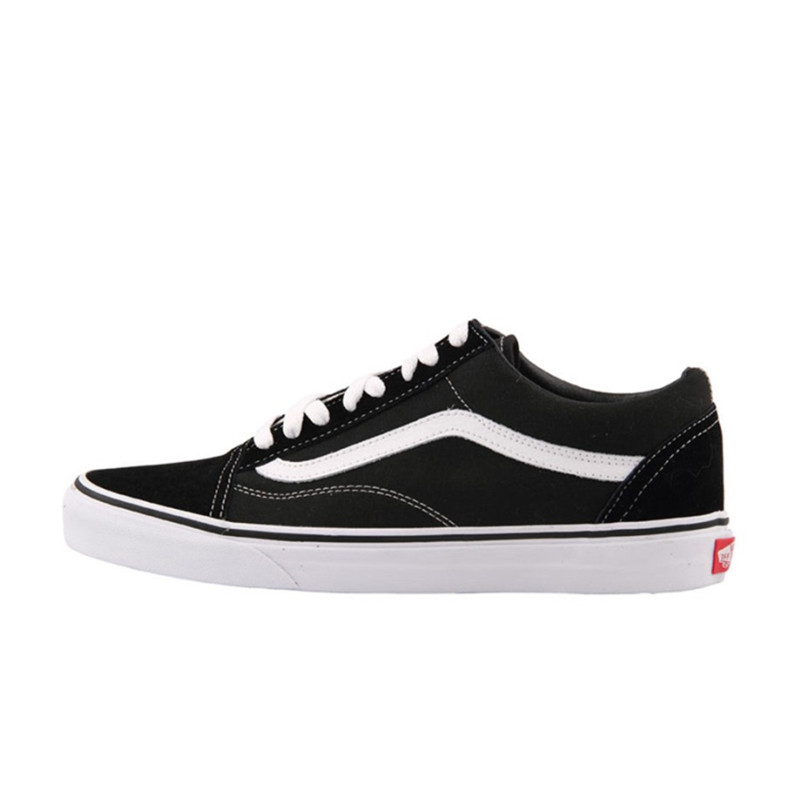 范斯VANS Old Skool 黑白经典低帮情侣休闲帆布滑板鞋VN000D3HY28 - 图3