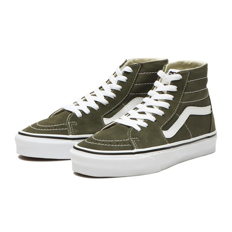 VANS 范斯 Sk8 Hi 军绿色灰色高帮经典休闲帆布板鞋 VN0A4U160FI,淘宝优惠券,粉丝福利购,淘宝优惠卷