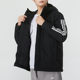 阿迪达斯黑色棉服男冬季新款大码保暖棉袄运动加厚外套男装防风衣