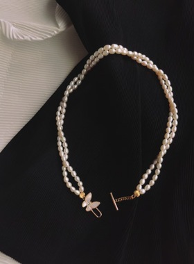 4-4.5baby淡水珍珠双层蝴蝶母贝