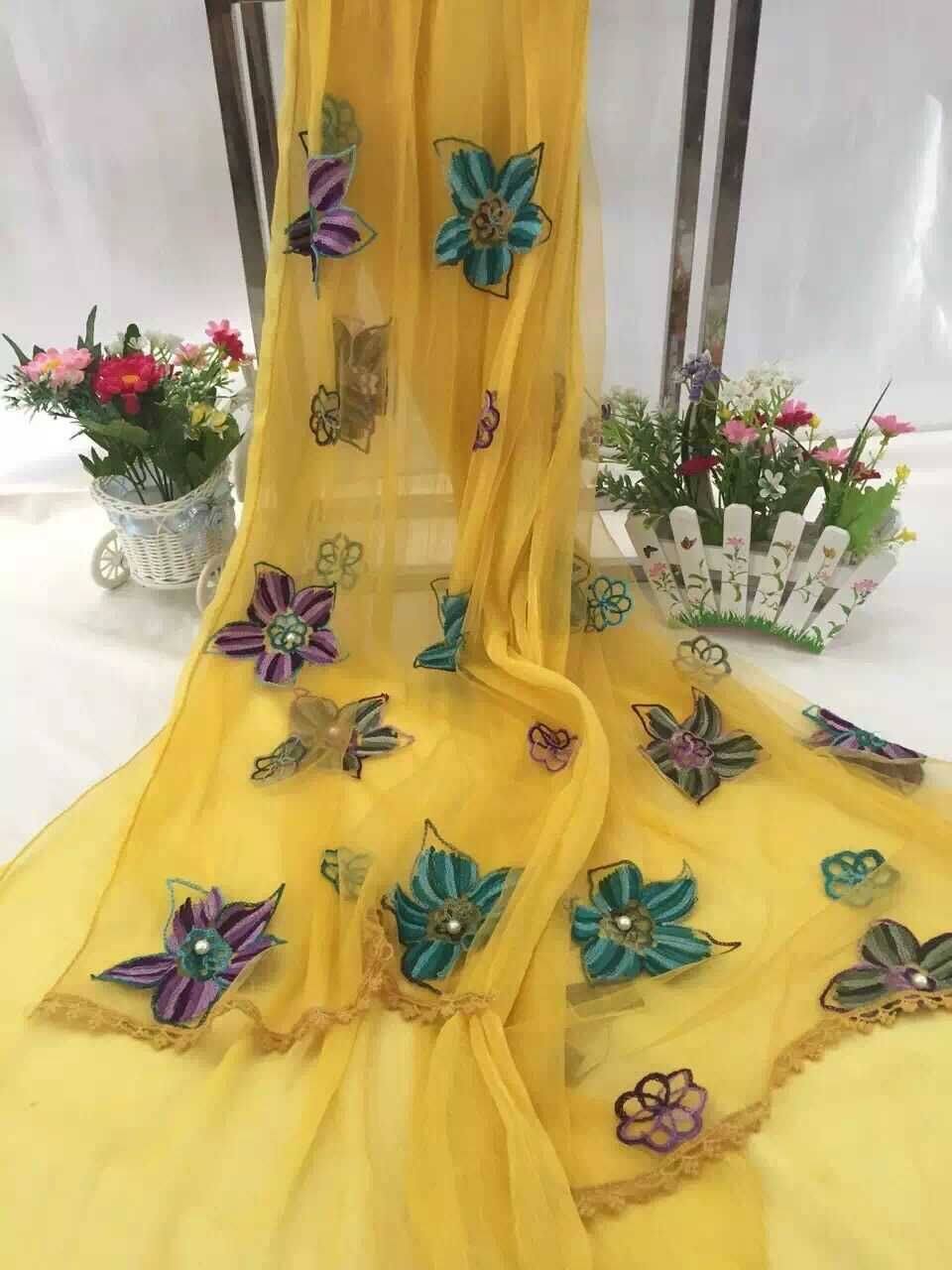 【天天特价】嘉悦JY108新款围巾桑蚕丝双层天