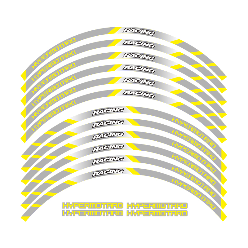 适用于杜卡迪HYPERMOTARD 796/821/950改装防水反光轮毂贴轮圈贴-图1