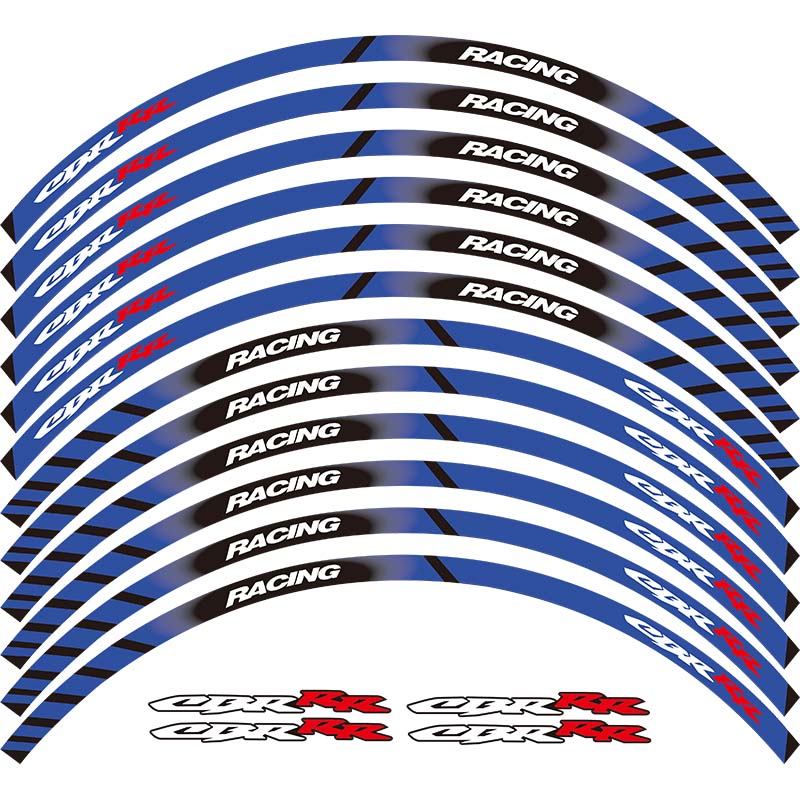 适用于本田 REPSOL HRC CBRRR 改装轮毂贴轮圈车圈防水反光贴纸 - 图2