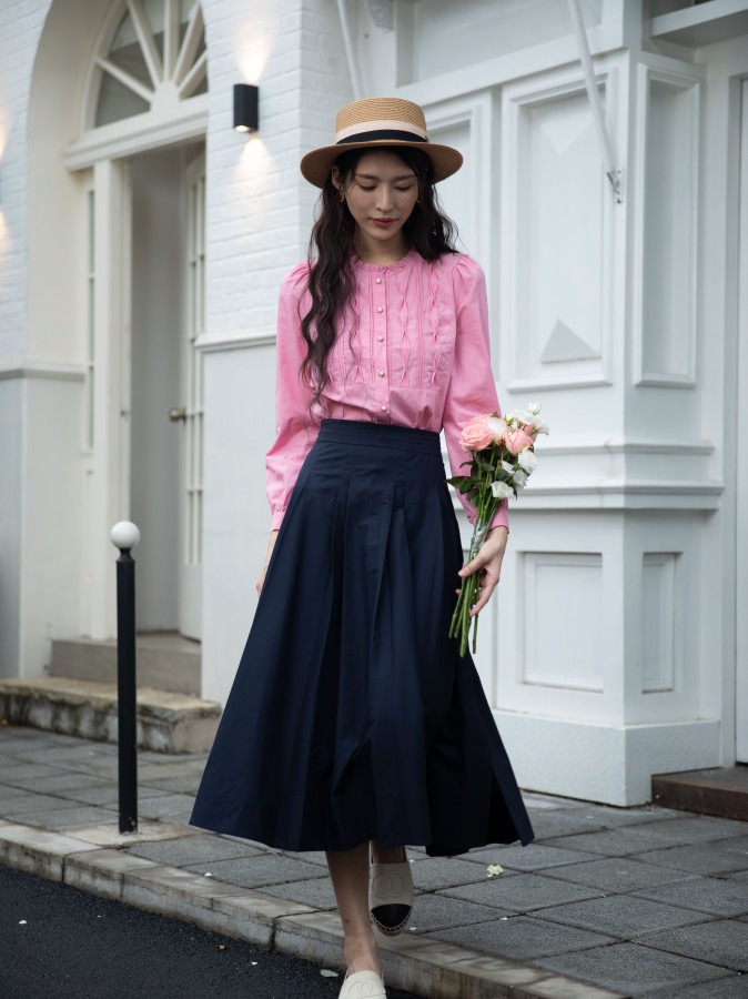 ART艺域女装正品专柜2024春日法式慵懒高级感百搭通勤衬衫P1C039 - 图3