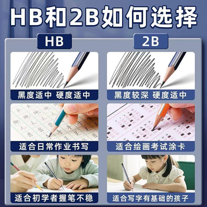 晨光 AWP30901文具三角抽条铅笔 HB铅笔三角形笔杆易卷削 12支1盒 - 图3