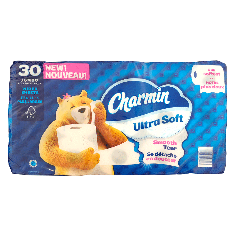 美国Charmin Ultra Soft卷纸卫生纸可水溶原生木浆家用30卷实惠装-图3