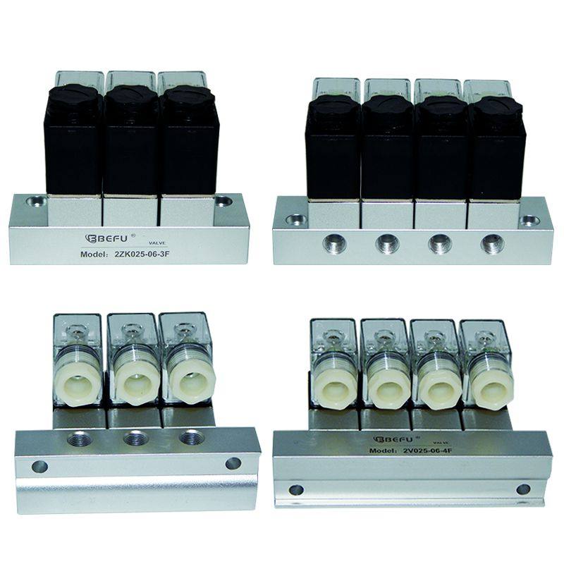 气动2V025-08含汇流板常闭型 单电控开关通断 多路式电磁阀组合,淘宝优惠券,粉丝福利购,淘宝优惠卷