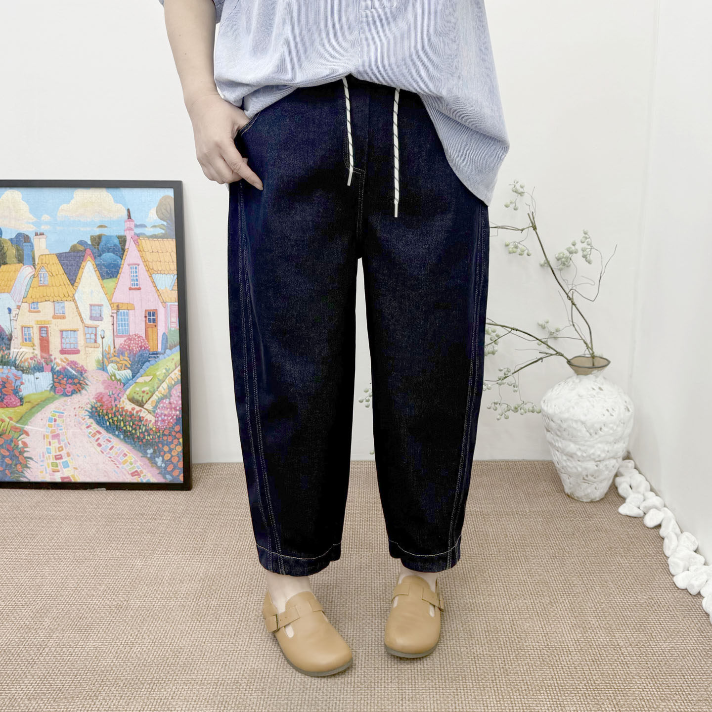 冬大码女裤240斤胖mm显瘦遮肉宽松保暖加厚加绒修容牛仔裤萝卜裤,淘宝优惠券,粉丝福利购,淘宝优惠卷