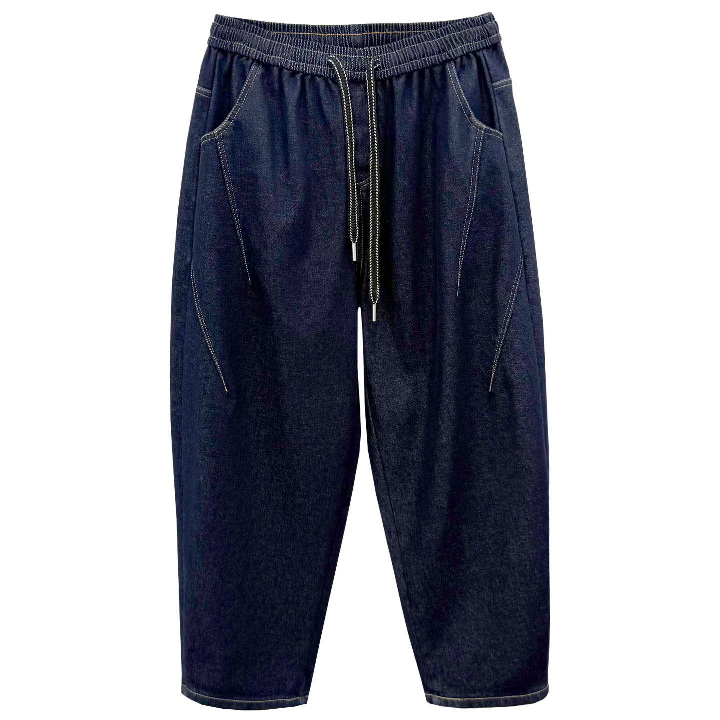 大码女裤胖mm250斤加厚加绒老爹牛仔裤宽松显瘦直筒裤深蓝色长裤,淘宝优惠券,粉丝福利购,淘宝优惠卷