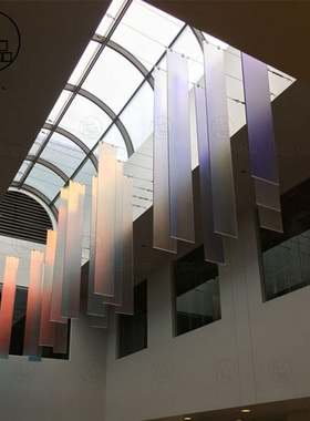 酒店大堂亚克力磨砂艺术装置