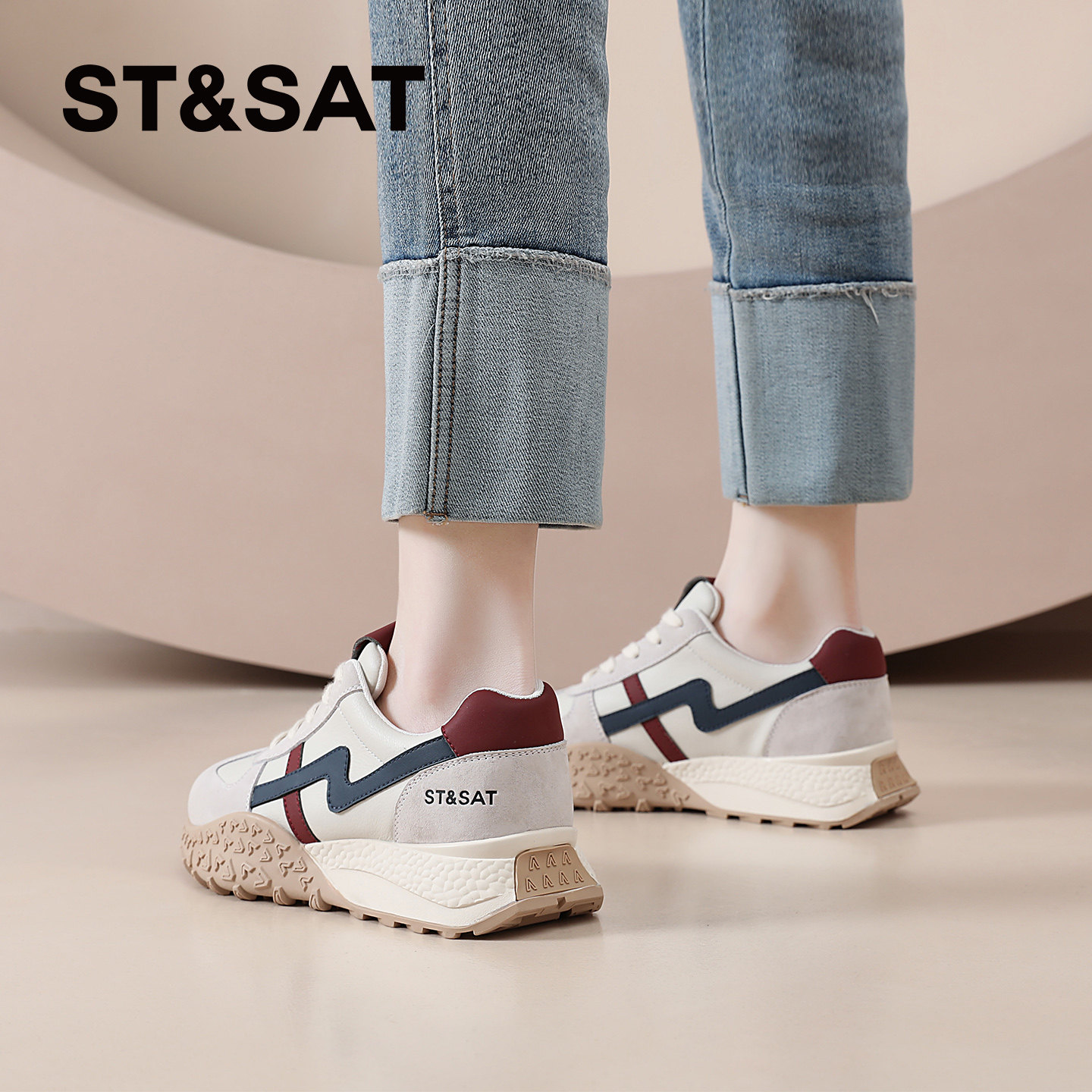 星期六德训鞋女款2025新款秋冬季女鞋厚底休闲运动鞋户外登山鞋爆,淘宝优惠券,粉丝福利购,淘宝优惠卷