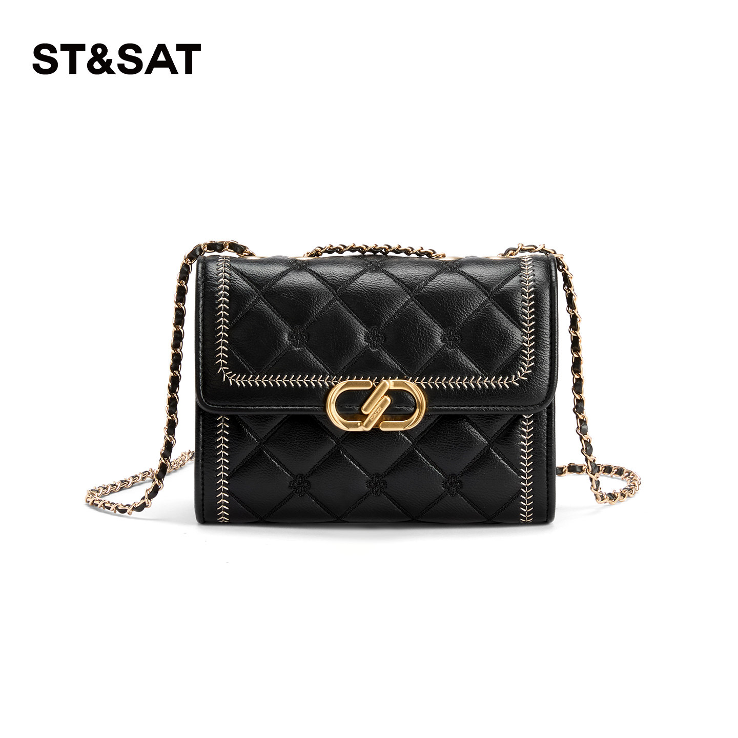 星期六包包女式2025新款轻奢高级感腋下包链条单肩斜挎小方包通勤,淘宝优惠券,粉丝福利购,淘宝优惠卷