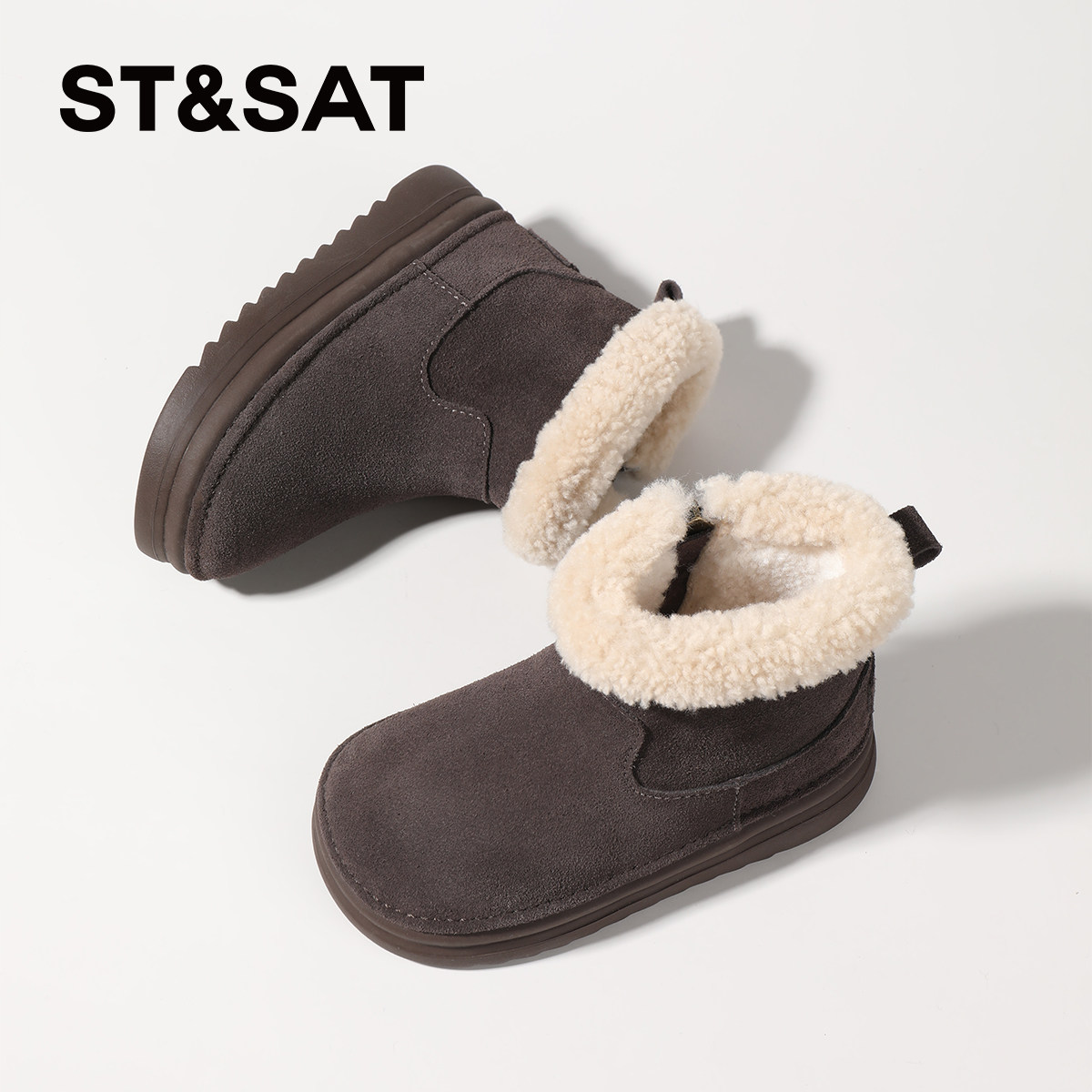 星期六童鞋厚底雪地靴女2025冬季新款加绒保暖儿童棉鞋防滑大棉鞋,淘宝优惠券,粉丝福利购,淘宝优惠卷
