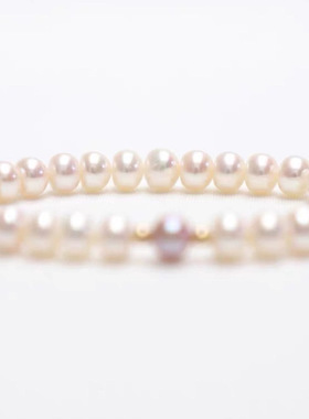 经典款 天然淡水珍珠手链女弹力线松紧串绳手串百搭复古闺蜜礼物