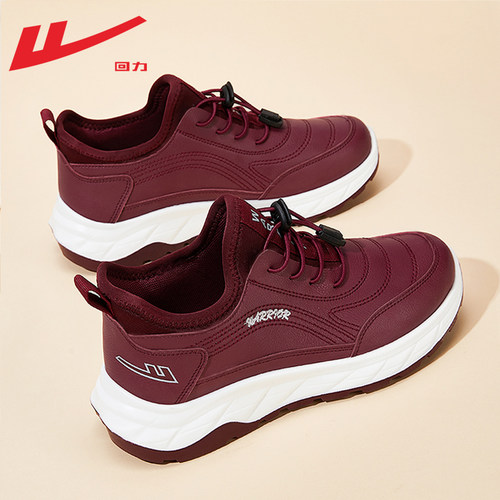 回力女鞋2025新款冬季妈妈鞋中老年舒适不累脚加绒加厚保暖棉鞋女 - 图0