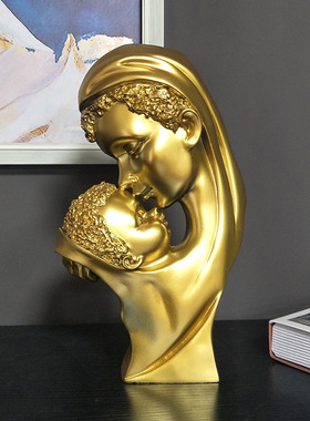 跨境货源母子人物树脂摆件母亲节礼物摆件室内家居装饰品亲子摆设