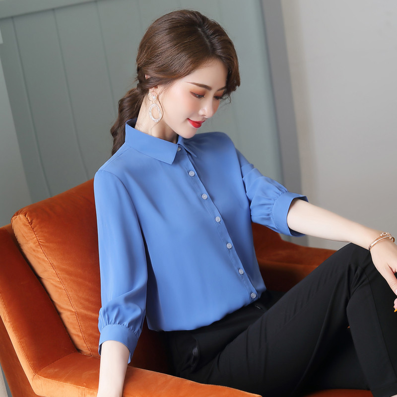 职业白衬衫新款2020年夏季夏工作服 伊木子衬衫
