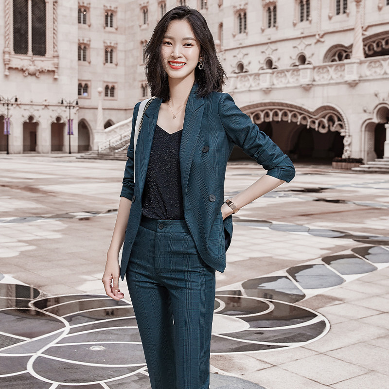 高端气质女神范西装秋冬总裁套裙 伊木子职业女裙套装