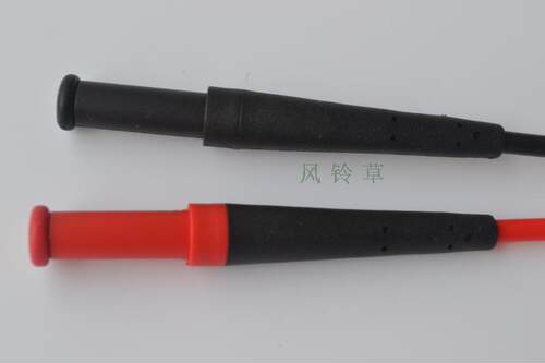 分体式表笔线 直角DMM插头 手持DM模块式扩展测试硅胶线香蕉插头 - 图1