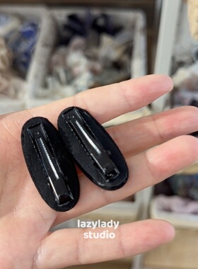 清！原26 一对装~锆石！立体小白花复古鸭嘴夹边夹侧边碎发夹子女