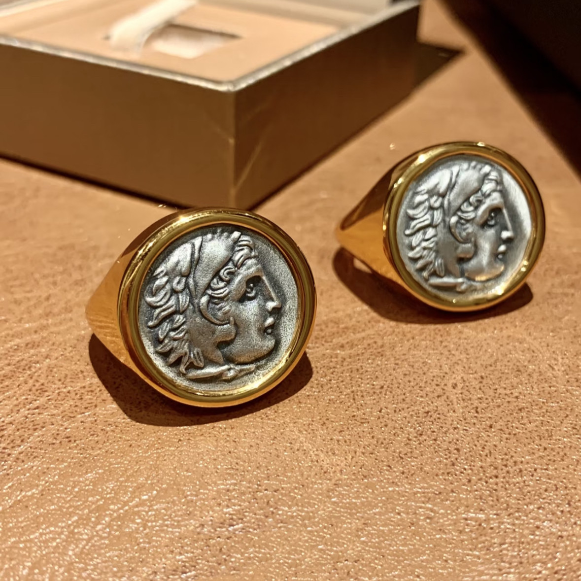 S925银镀金宝家款大力神古币经典款戒指古巴项链,淘宝优惠券,粉丝福利购,淘宝优惠卷