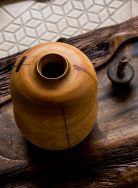 新中式风纯手工实木茶室家居摆设