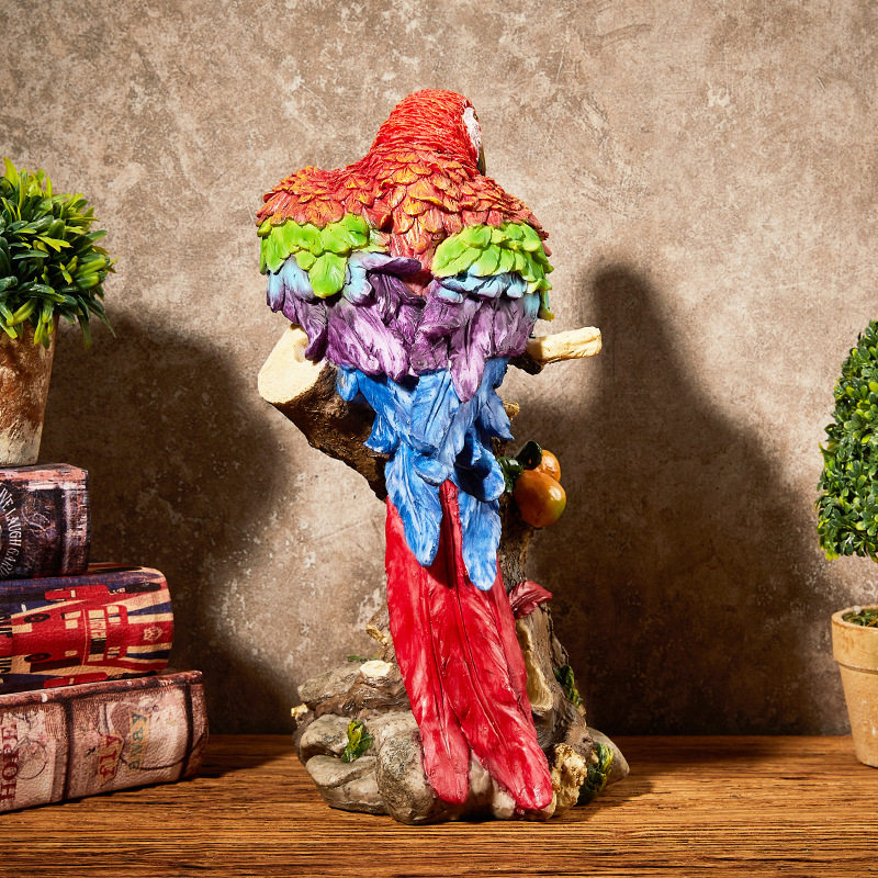 北欧仿真鹦鹉摆件田园风创意鸟模型客厅酒柜电视柜玄关装饰工艺品,淘宝优惠券,粉丝福利购,淘宝优惠卷