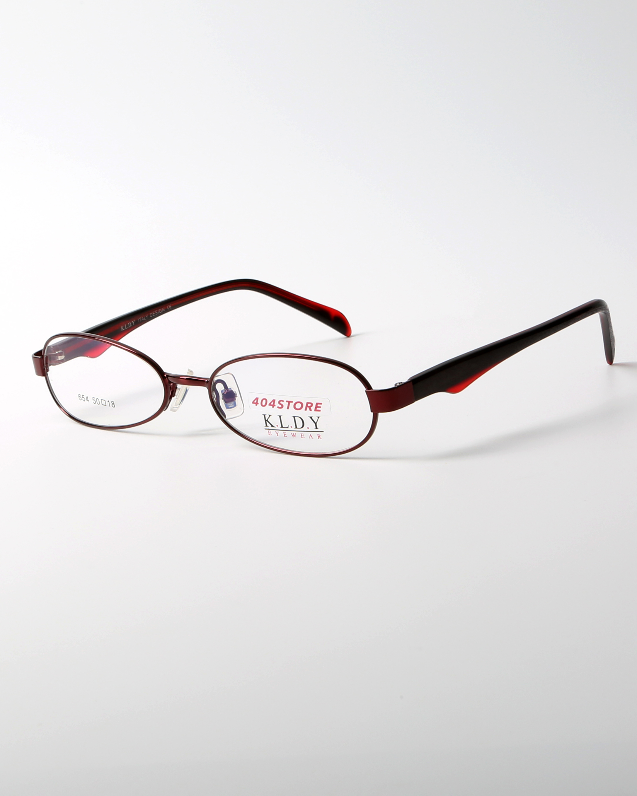 404的店复古90年代金属椭圆小框眼镜斯文配度数高度近视素颜平光 - 图0