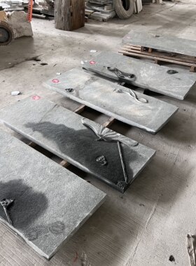 石桌石凳庭院花园天然鹅卵石家用室内石台青石茶桌户外摆件别墅