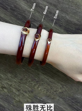 扎日山南精品有节鸡血藤男女情侣正品官方旗舰店纯天然木质手环